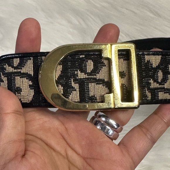 CHRISTIAN DIOR vintage oblique belt in black - Picture 3 of 16